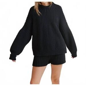 NEW THE KNOTTY ONES delčia sweater in black